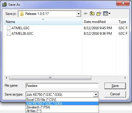 Fixed Feeders Browse Dialog